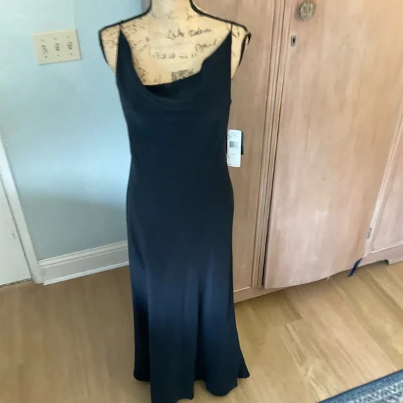 Lauren Ralph Lauren Black silk bias cut slip dress Maxi Dress CBK style 12 - Picture 12 of 16